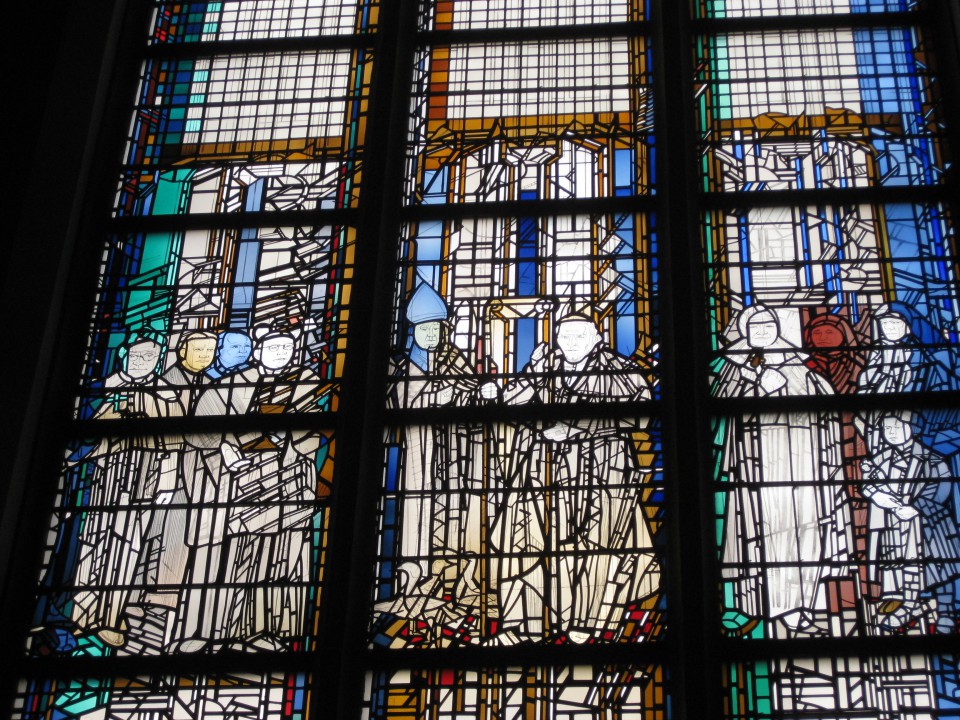 Kleve Karl Leisner im Fenster der Stiftskirche St. Mariä